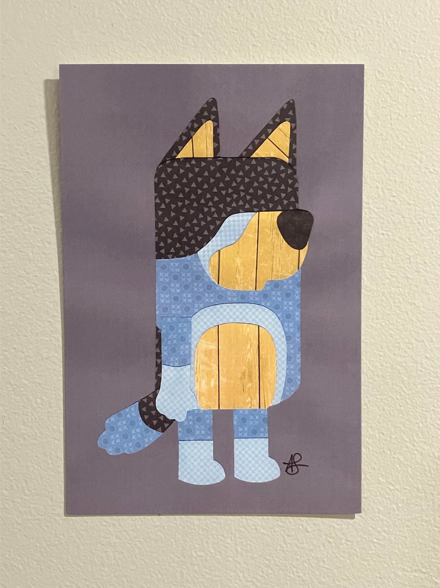 Blue Dog Dad - Mini Print