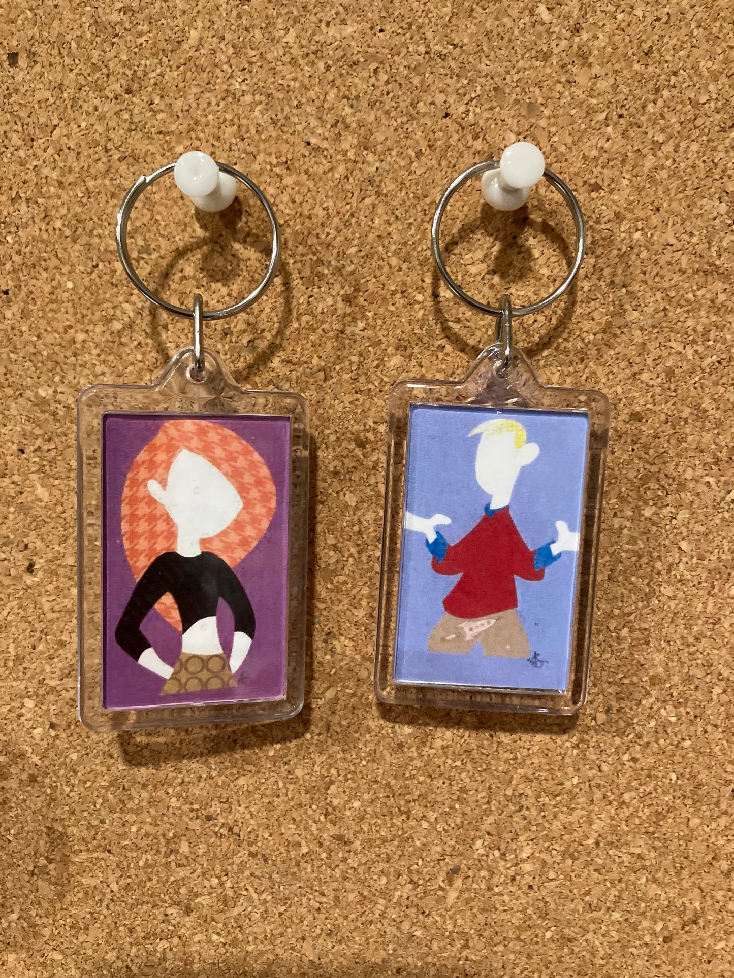 Kim and Ron - Keychain