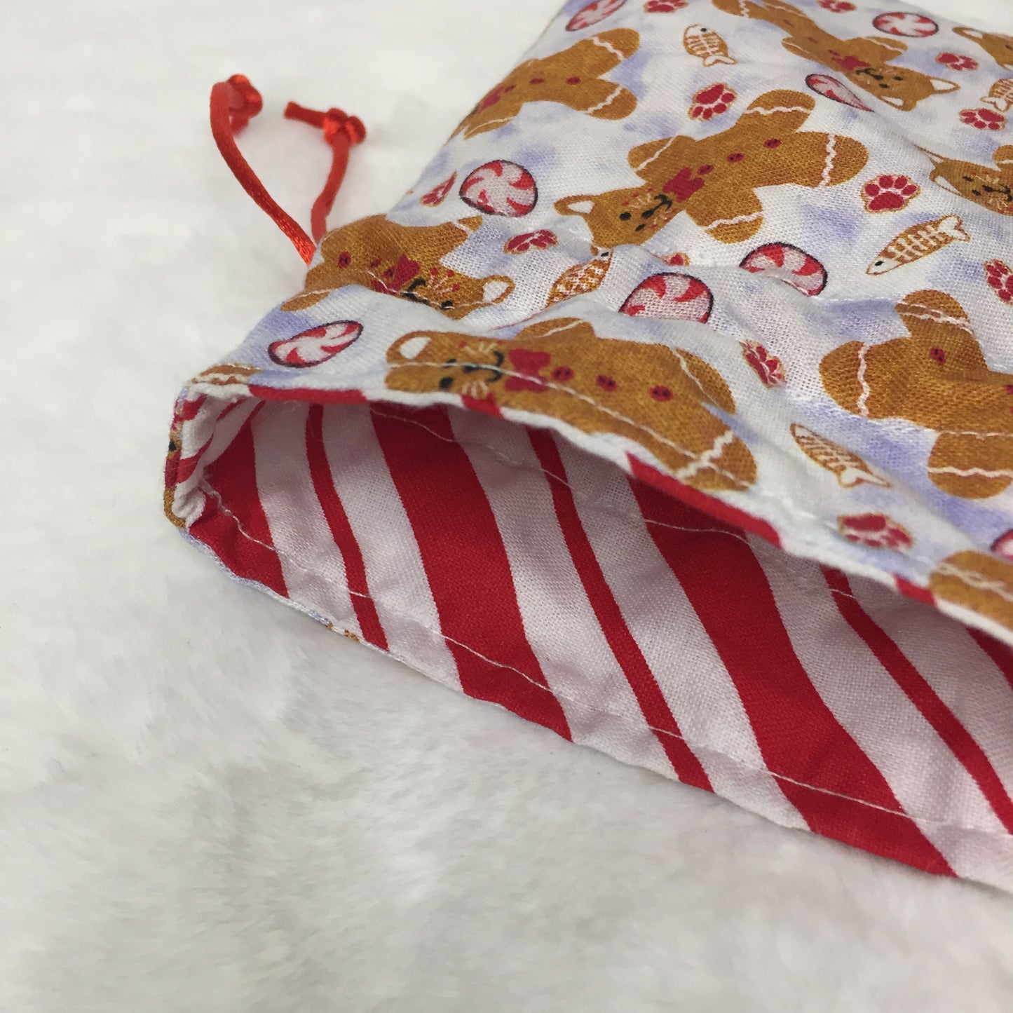Gingerbread Cats - Drawstring Pouch