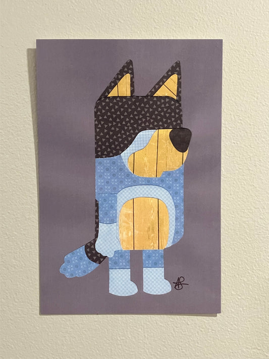 Blue Dog Dad - Mini Print