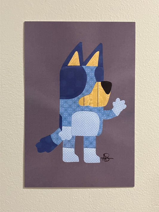 Blue Dog - Mini Print