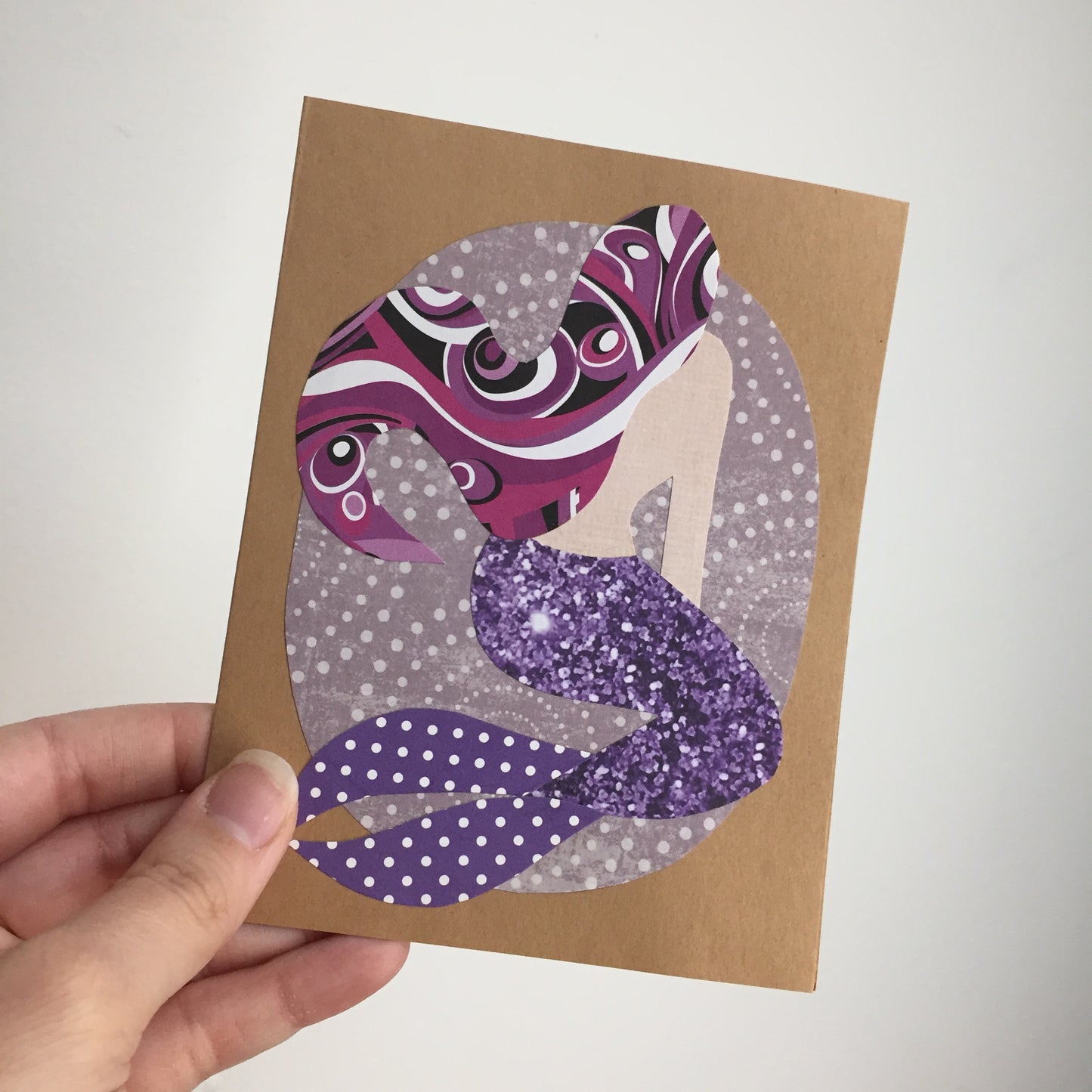 Mermaid: Purple - Greeting Cards