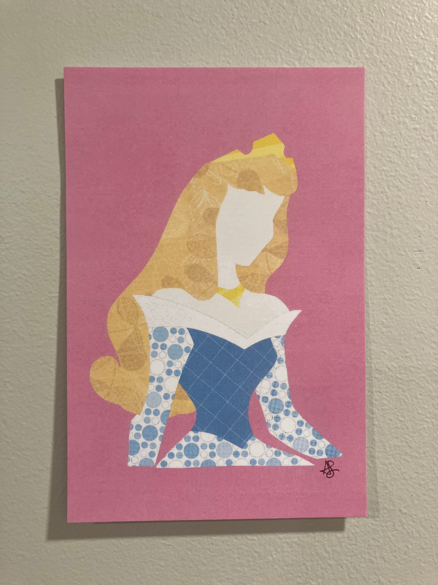 Sleeping Princess Blue - Mini Print