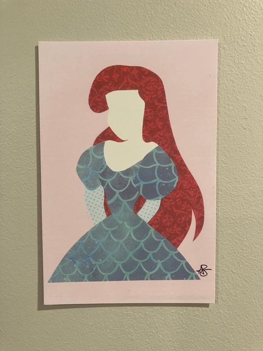 Mermaid Turquoise Dress - Mini Print