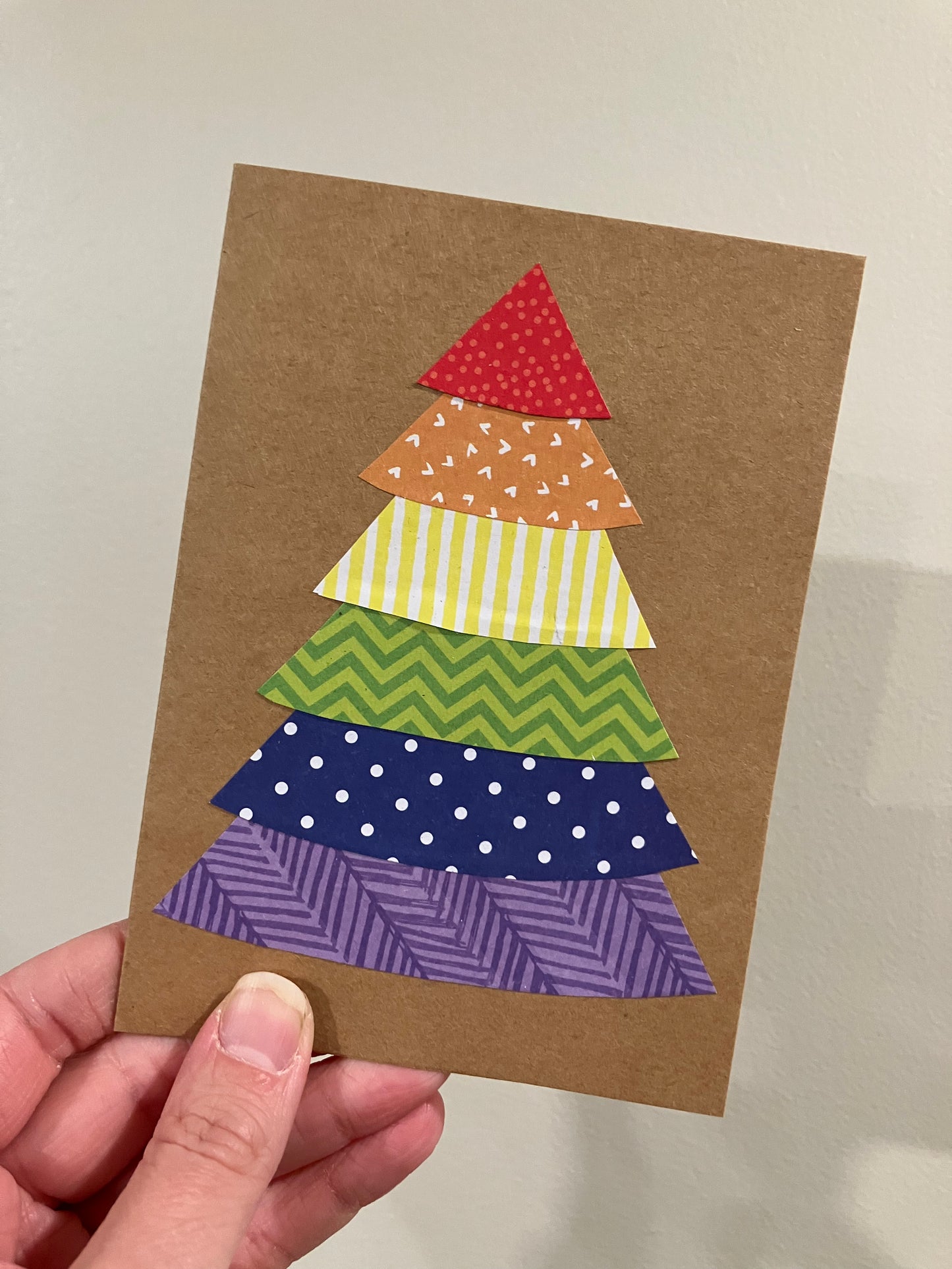 Holiday Tree: Rainbow  - Greeting Card