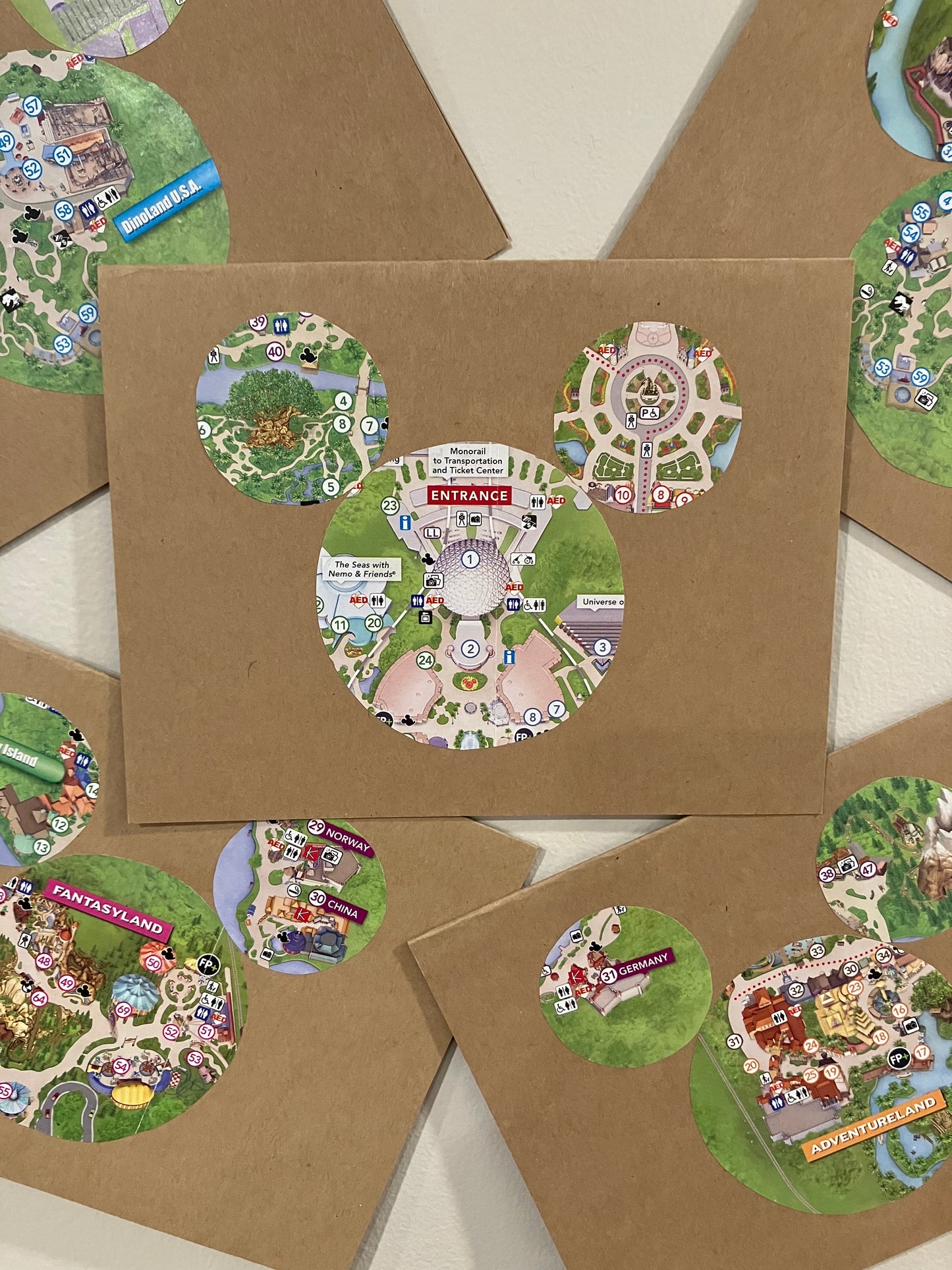 Park Map - Greeting Cards