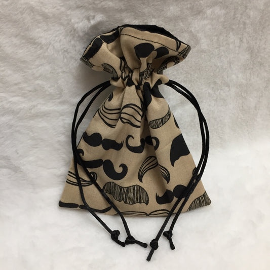 Moustache - Drawstring Pouch