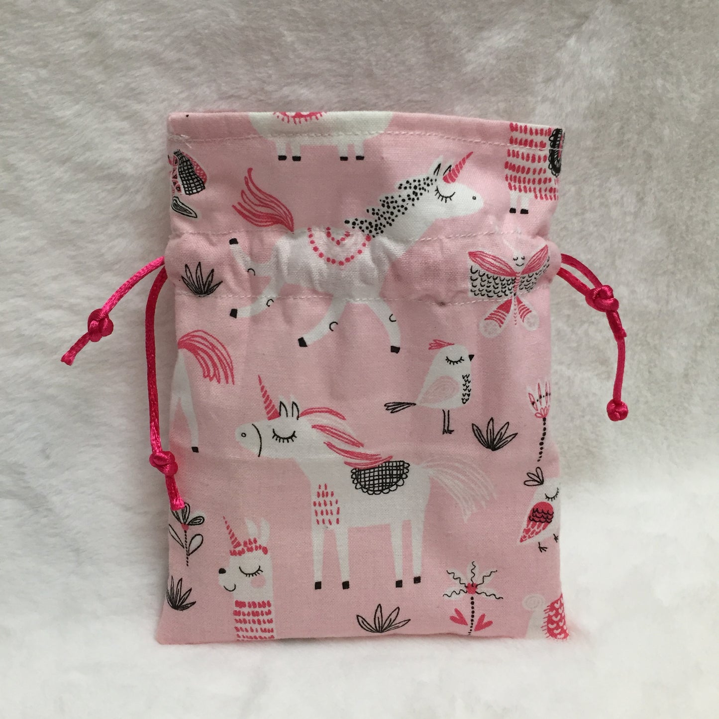 Unicorn Pink - Drawstring Pouch