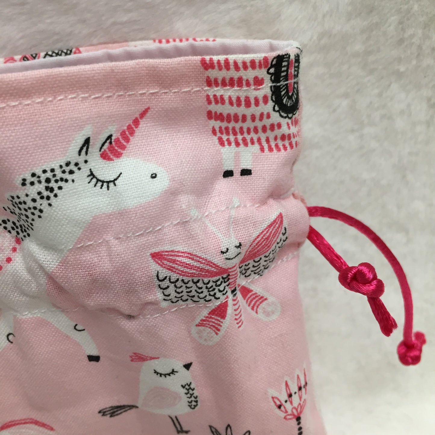 Unicorn Pink - Drawstring Pouch