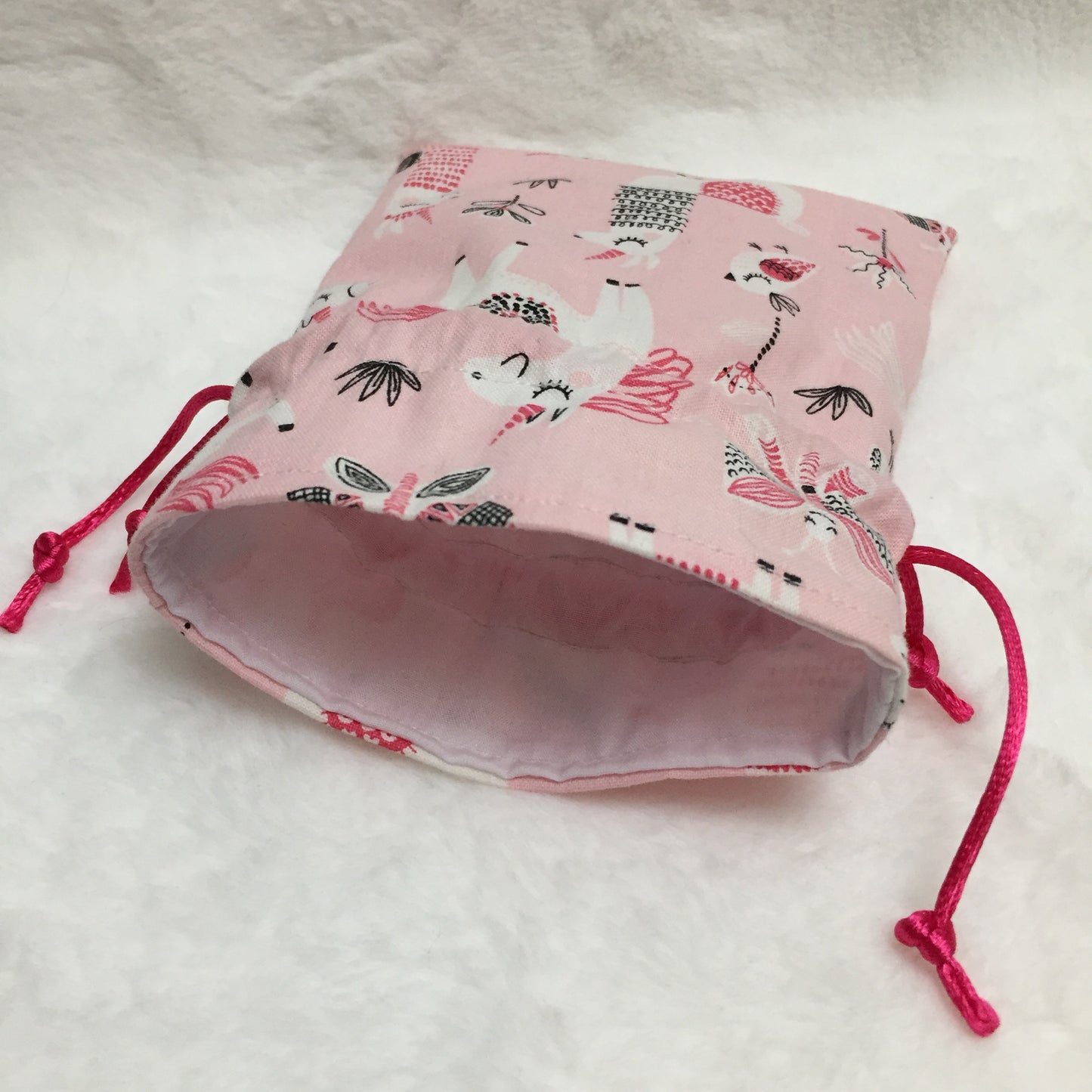 Unicorn Pink - Drawstring Pouch