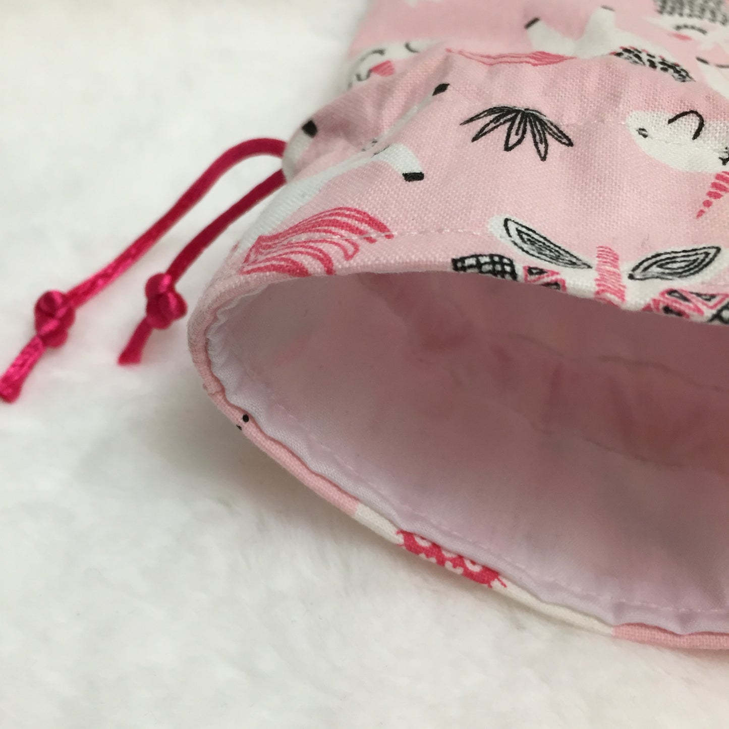 Unicorn Pink - Drawstring Pouch