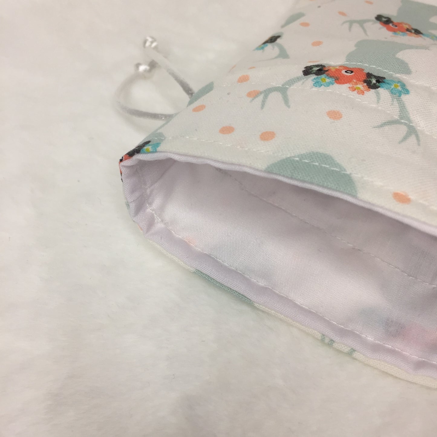 Flower Crown Deer - Drawstring Pouch