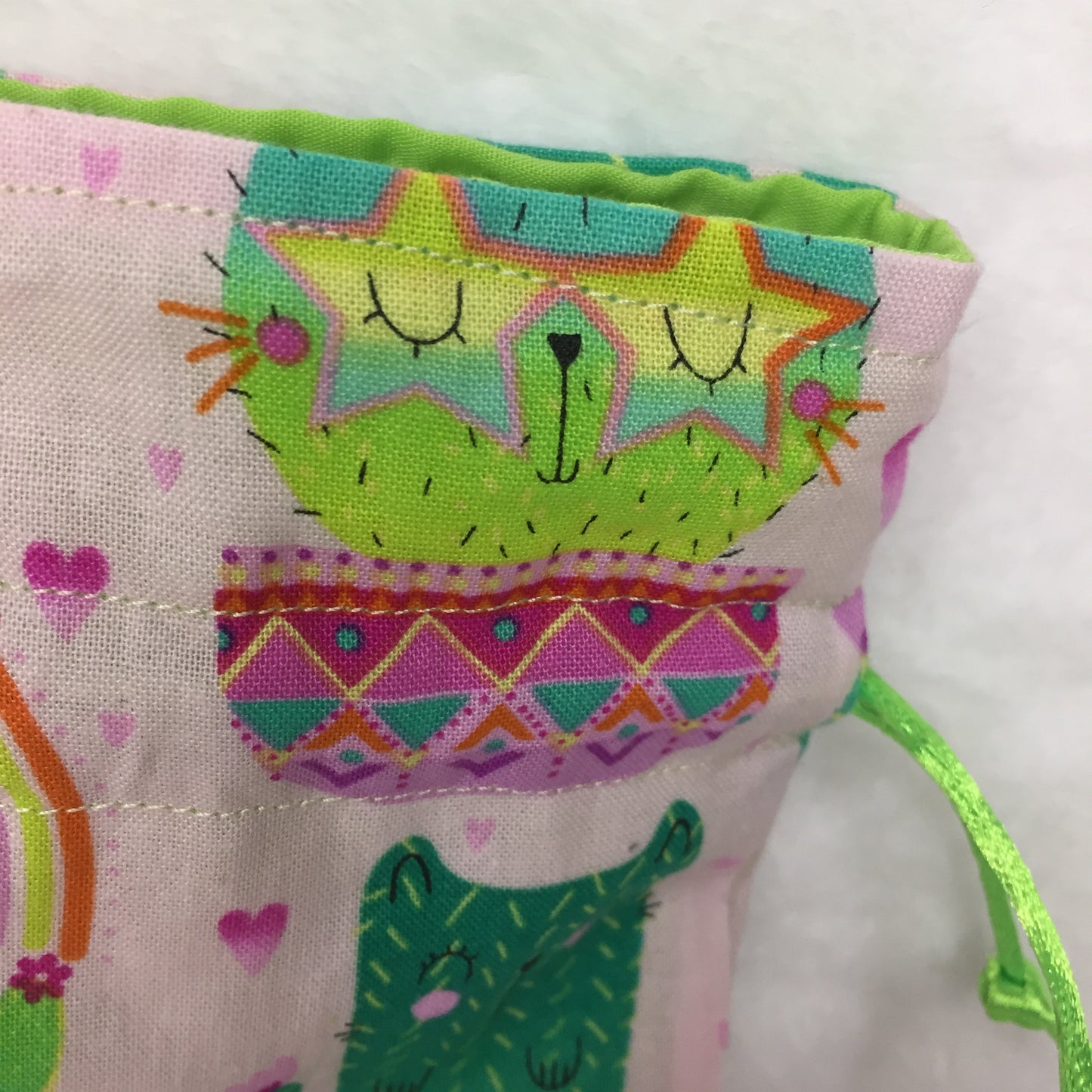 Cactus Cats - Drawstring Pouch