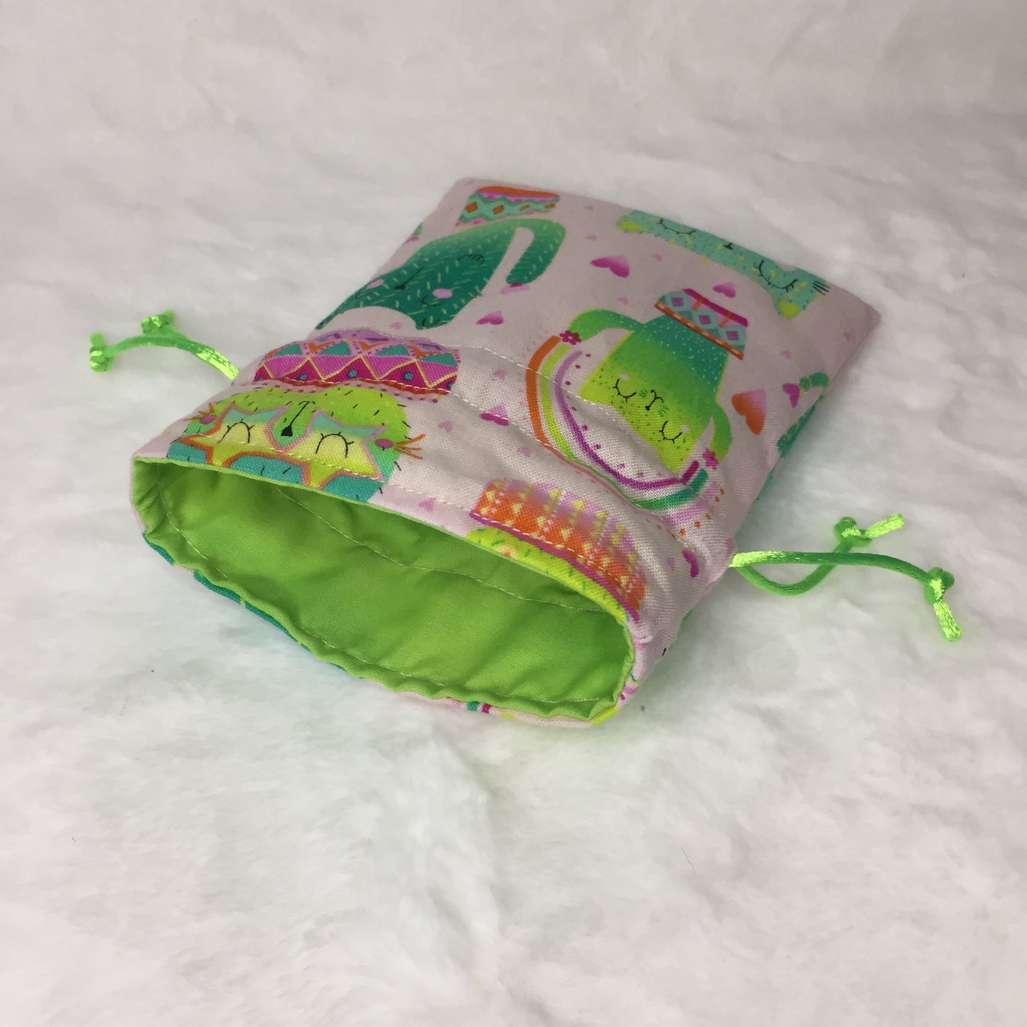 Cactus Cats - Drawstring Pouch