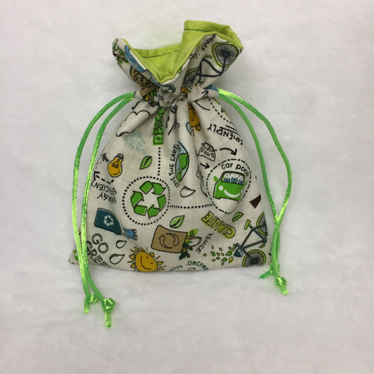 Earth Day - Drawstring Pouch