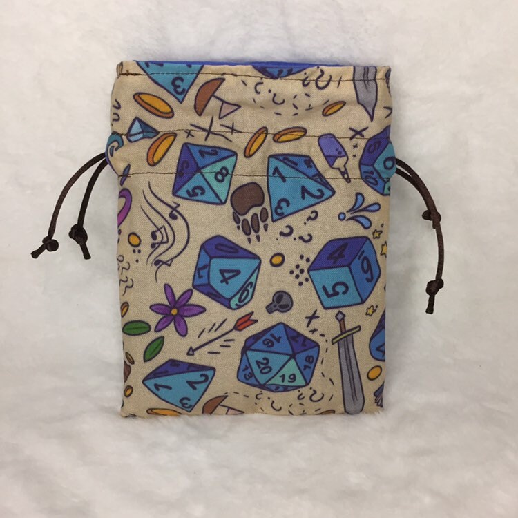 DND Dice - Drawstring Pouch
