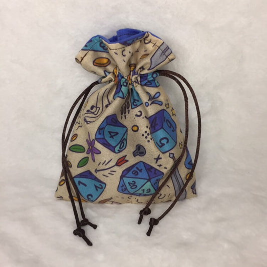 DND Dice - Drawstring Pouch