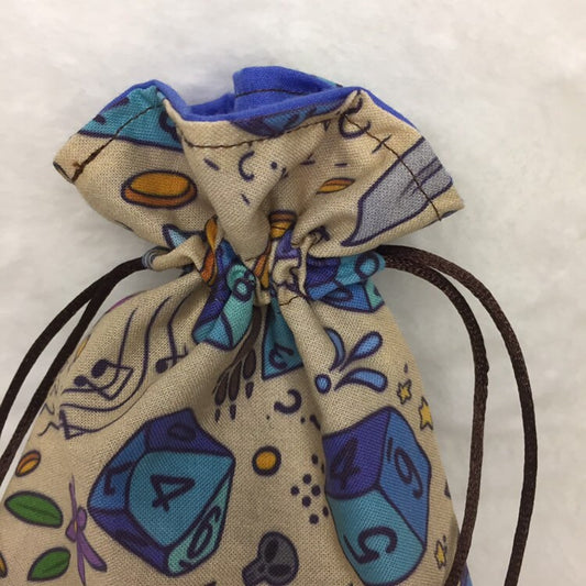 DND Dice - Drawstring Pouch