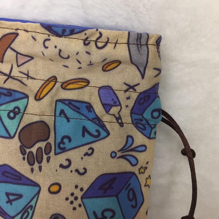 DND Dice - Drawstring Pouch