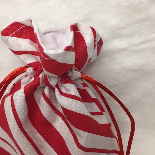 Candy Cane - Drawstring Pouch