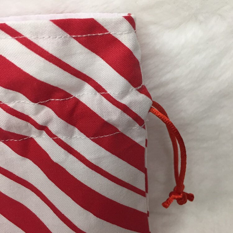Candy Cane - Drawstring Pouch