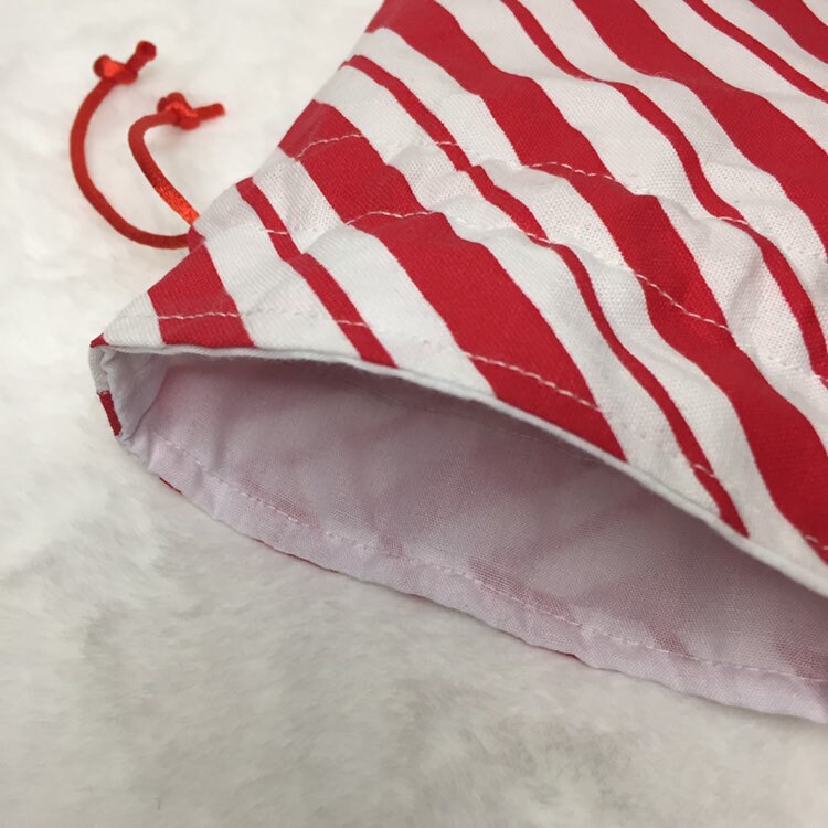 Candy Cane - Drawstring Pouch