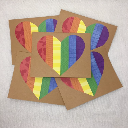 Rainbow Heart - Greeting Card