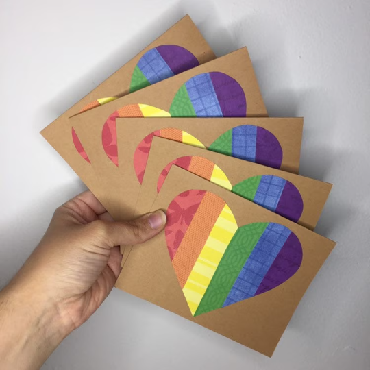 Rainbow Heart - Greeting Card