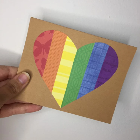 Rainbow Heart - Greeting Card
